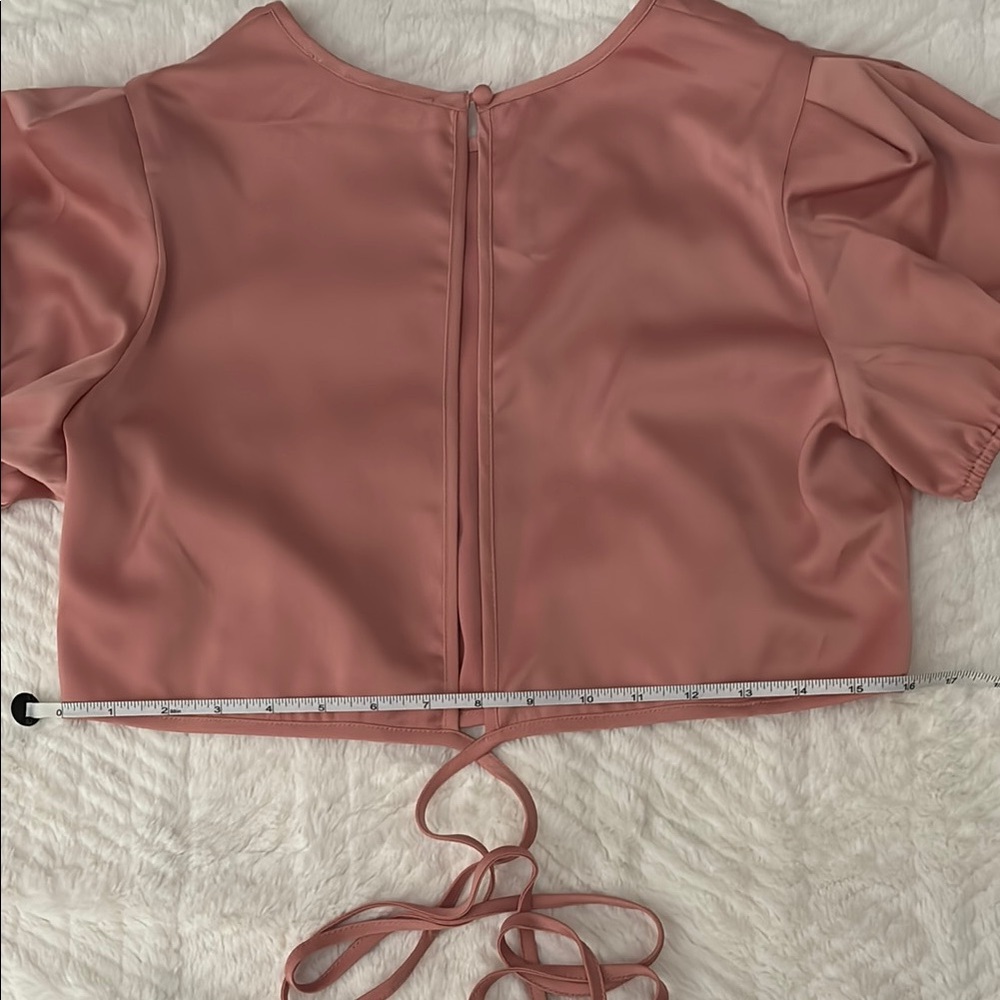 Perfect Pink Cropped Blouse - Picture 11 of 13